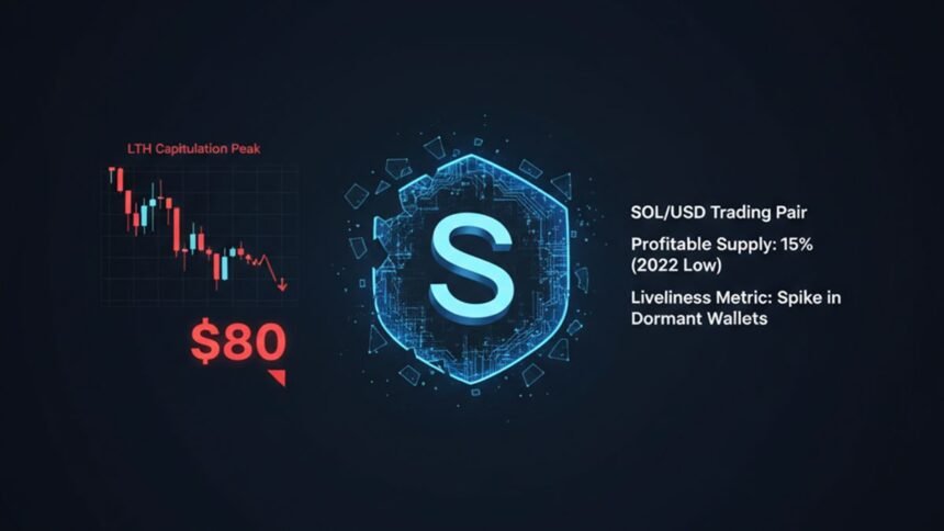 Solana price below $80