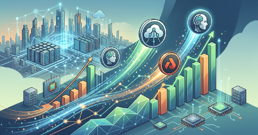 AI crypto tokens surge 111 percent in one month rally