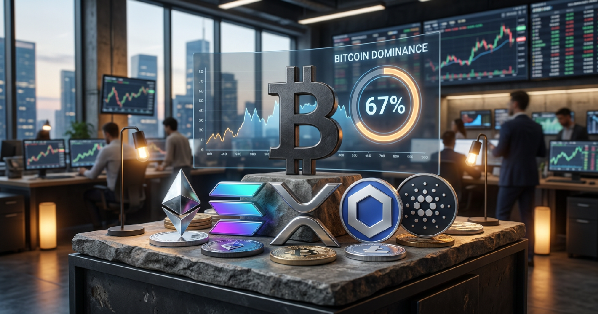 Altcoins to watch as Bitcoin dominance hits 67 percent