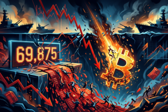 Bitcoin Slips Under 70k as Geopolitical Fears Rattles Markets