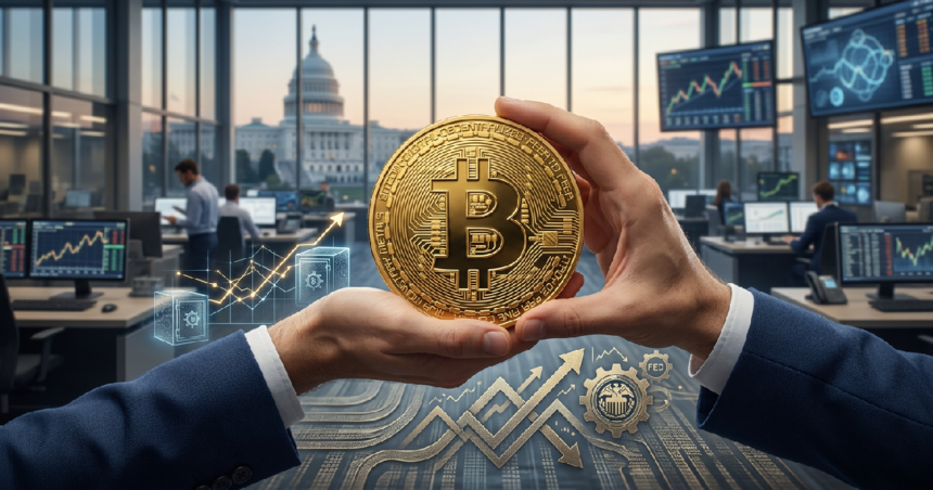 Bitcoin holds at 67558 as US data cools rate cut hopes