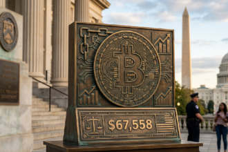 Bitcoin price holds at $67,558 following US developments