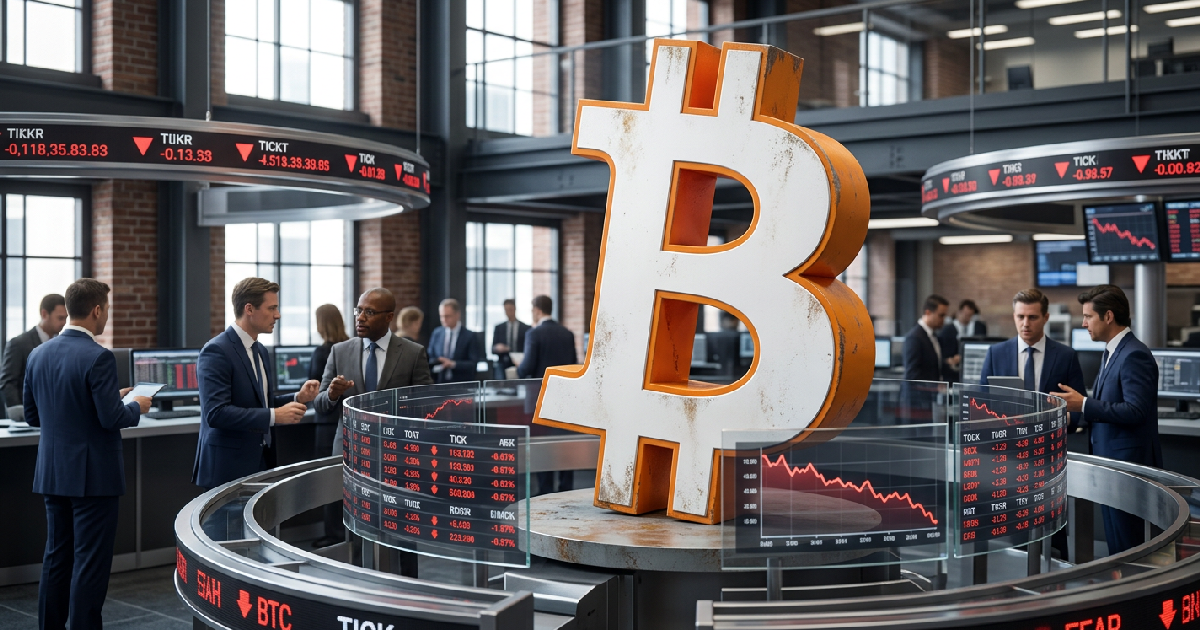 Bitcoin drops 2 percent as traders shift to defensive stance