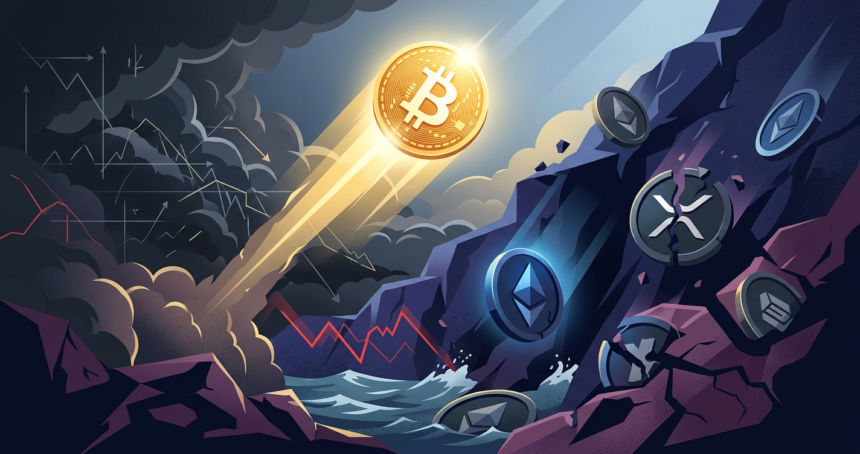 Bitcoin Defies Market Slide as Ether and XRP Lose Ground