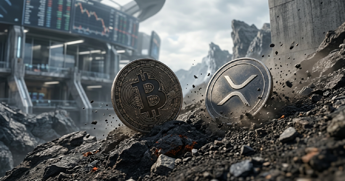 Bitcoin and XRP Slide as Crypto Market Volatility Spikes