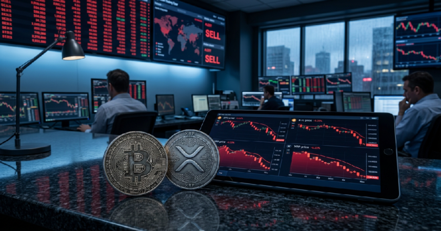 Bitcoin and XRP prices slide in sudden weekend sell-off