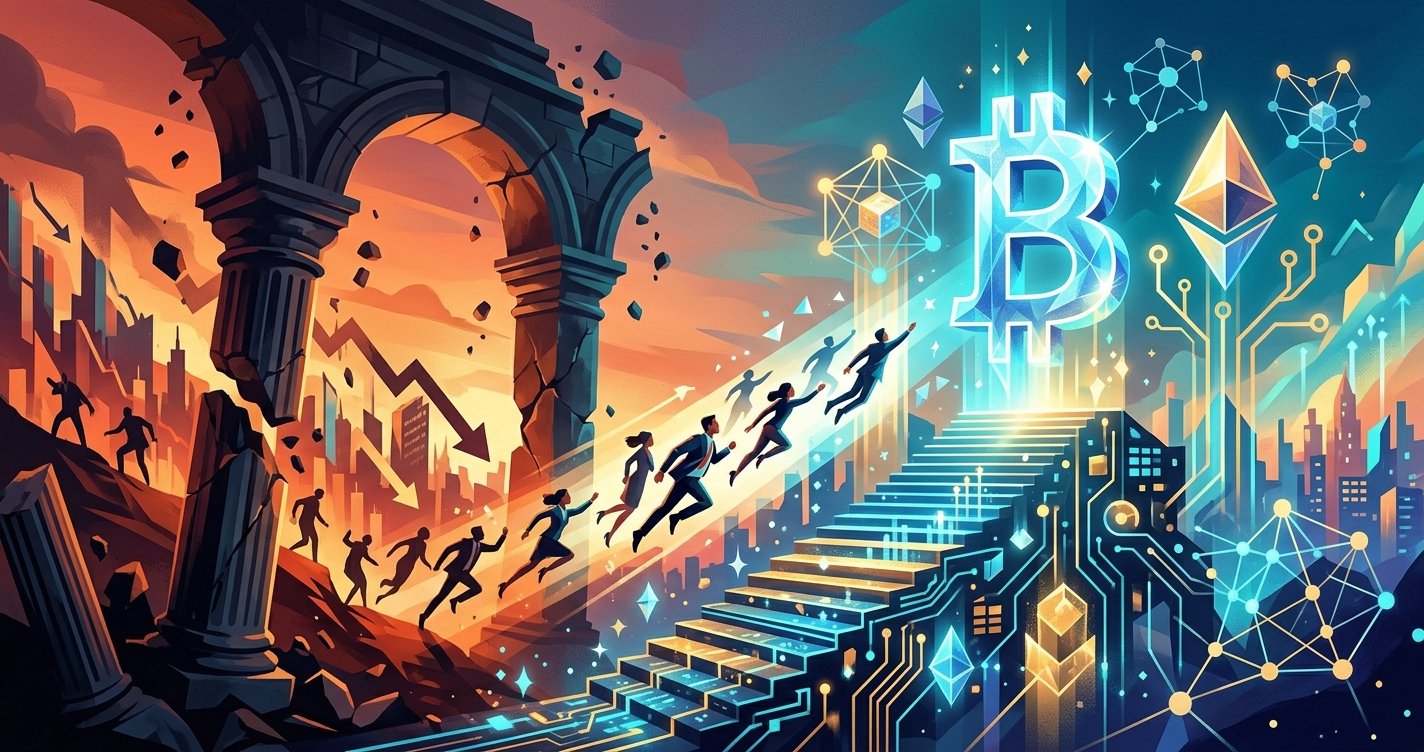 Flight to digital assets intensifies as equities stumble