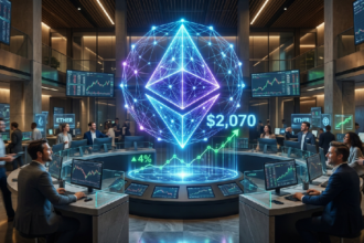 Ether hits $2,070 as Ethereum recovers 4 percent in rally