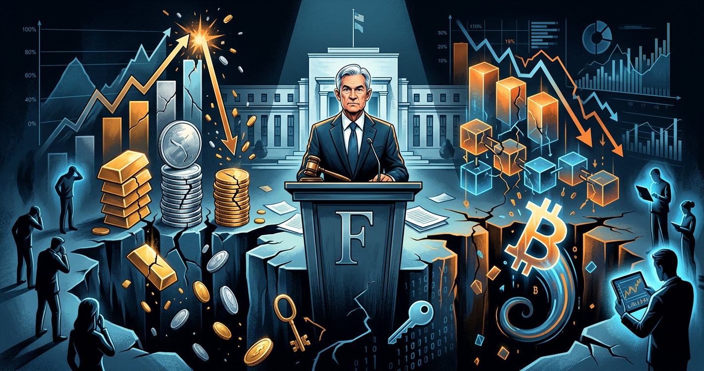 Gold, Silver, and Bitcoin Drop After Fed Holds Rates