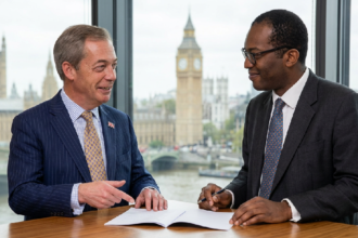 Nigel Farage invests 215,000 pounds in Kwasi Kwarteng firm