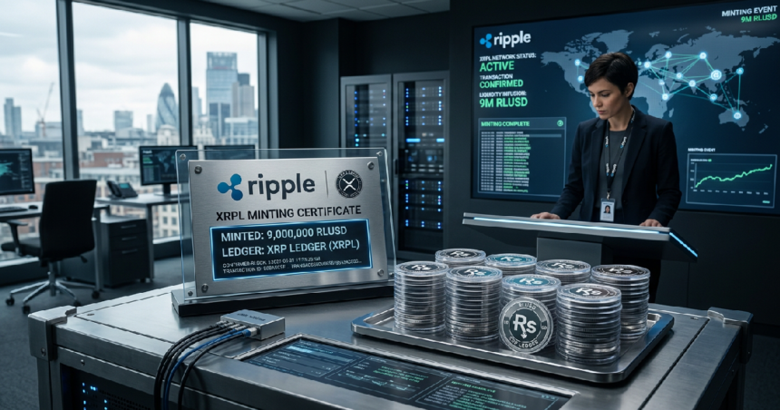 Ripple mints 9 million RLUSD on XRP Ledger for liquidity