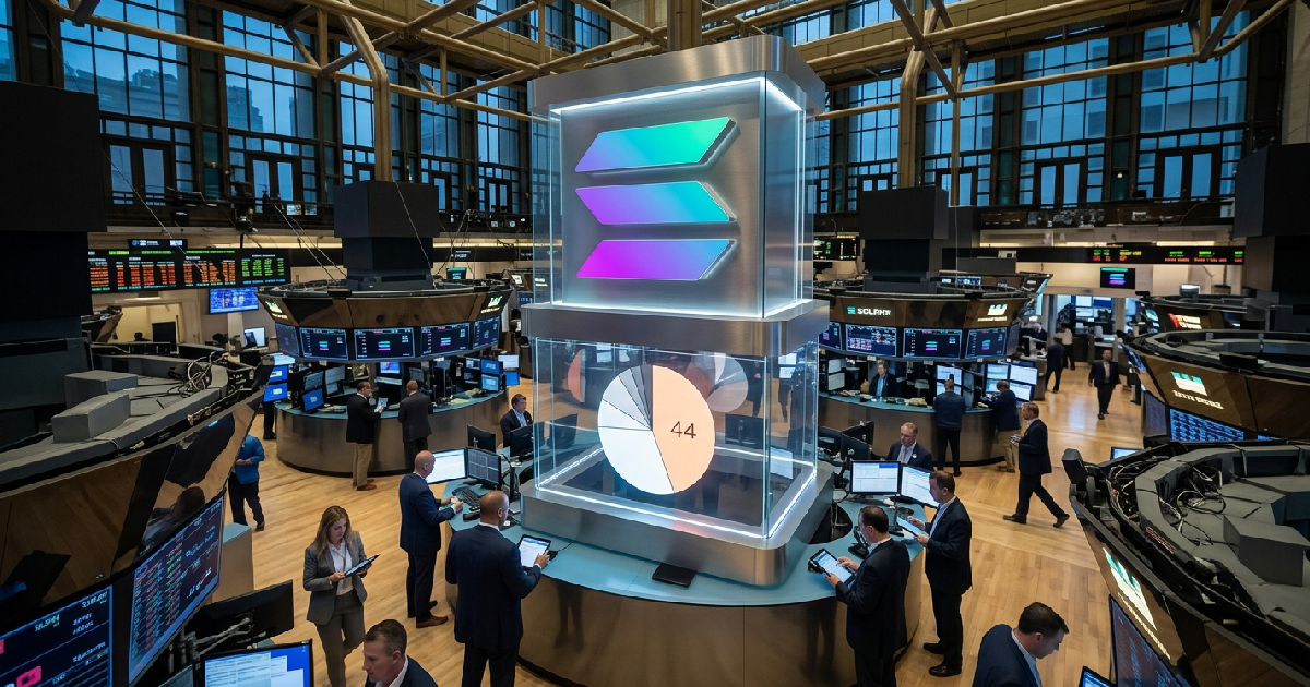 Solana crypto transaction share falls to 44 percent