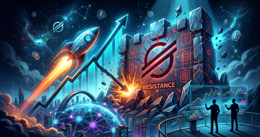 Stellar Recovery Stalls as XLM Hits Major Resistance Wall
