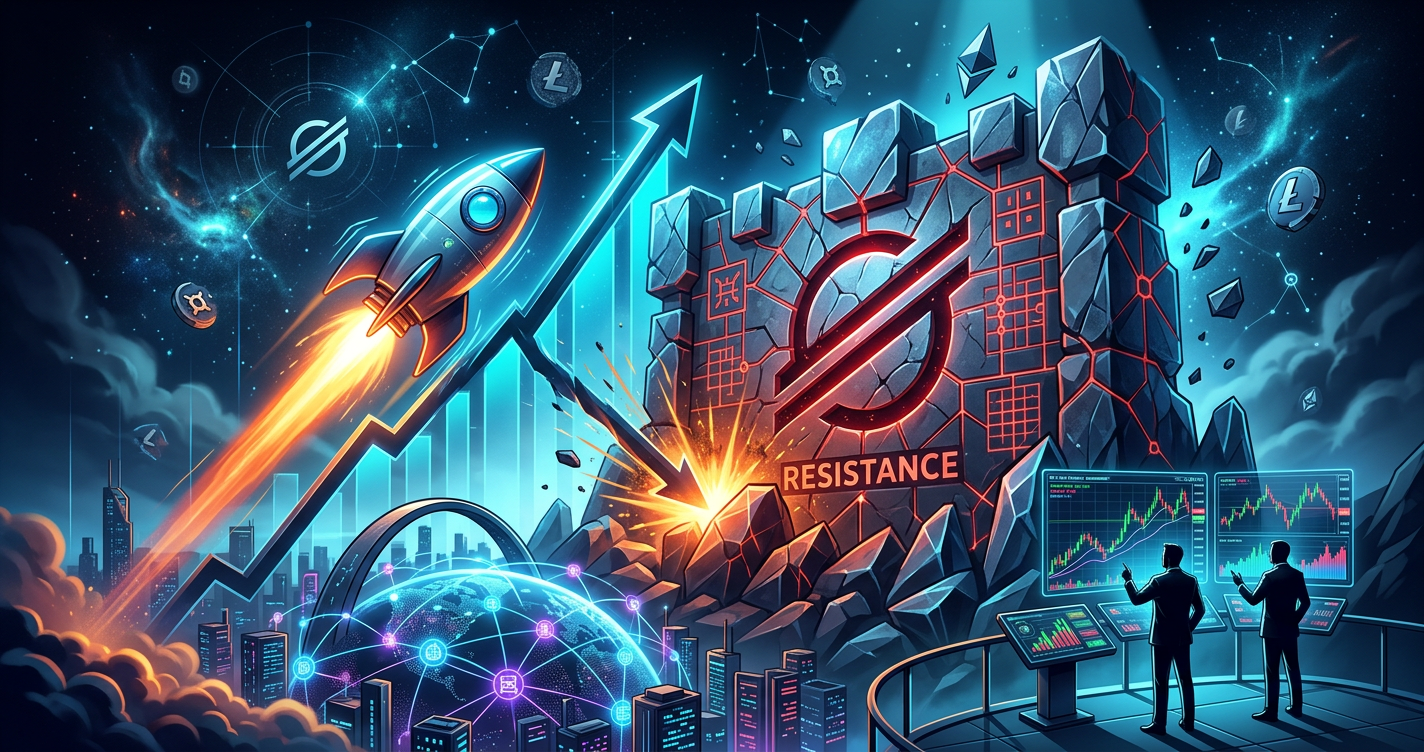 Stellar Recovery Stalls as XLM Hits Major Resistance Wall