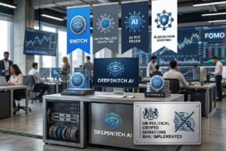 UK bans political crypto donations as DeepSnitch AI fuels FOMO