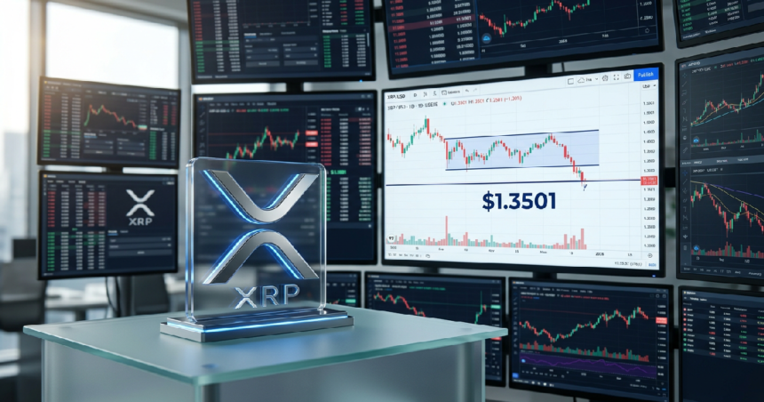 XRP price drops below 1.35 as 1.28 support level looms
