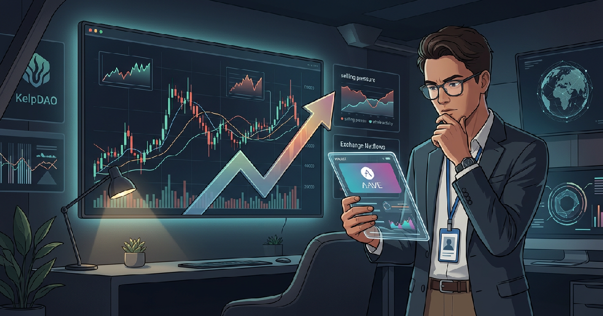 Aave market shows signs of strain as exchange inflows signal growing risk