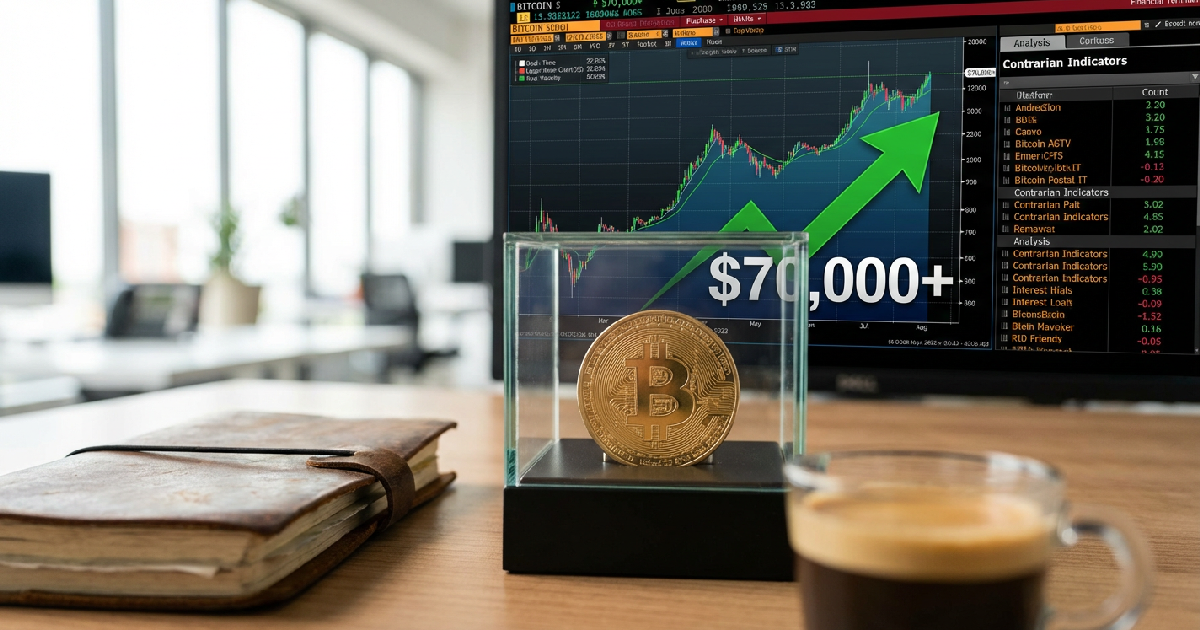 Bitcoin climbs above $70,000 as contrarian signs emerge
