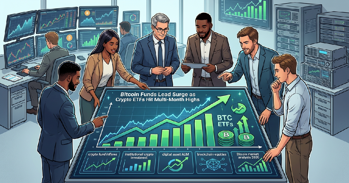 Bitcoin Funds Lead Surge as Crypto ETFs Hit Multi-Month Highs