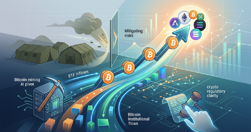 Bitcoin Analysts Eye Higher Targets as Institutional Flows Offset War Risks