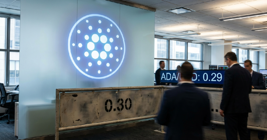 Cardano remains stalled below the 30 cent resistance mark