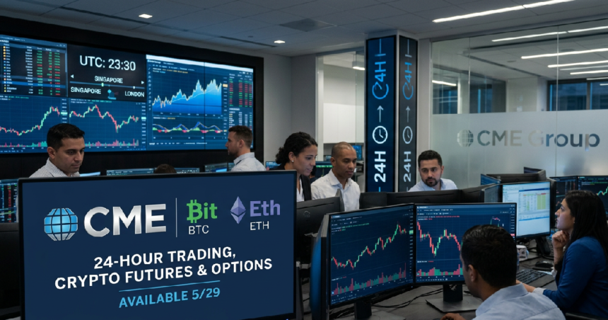 CME Group plans 24-hour crypto futures trading from May 29
