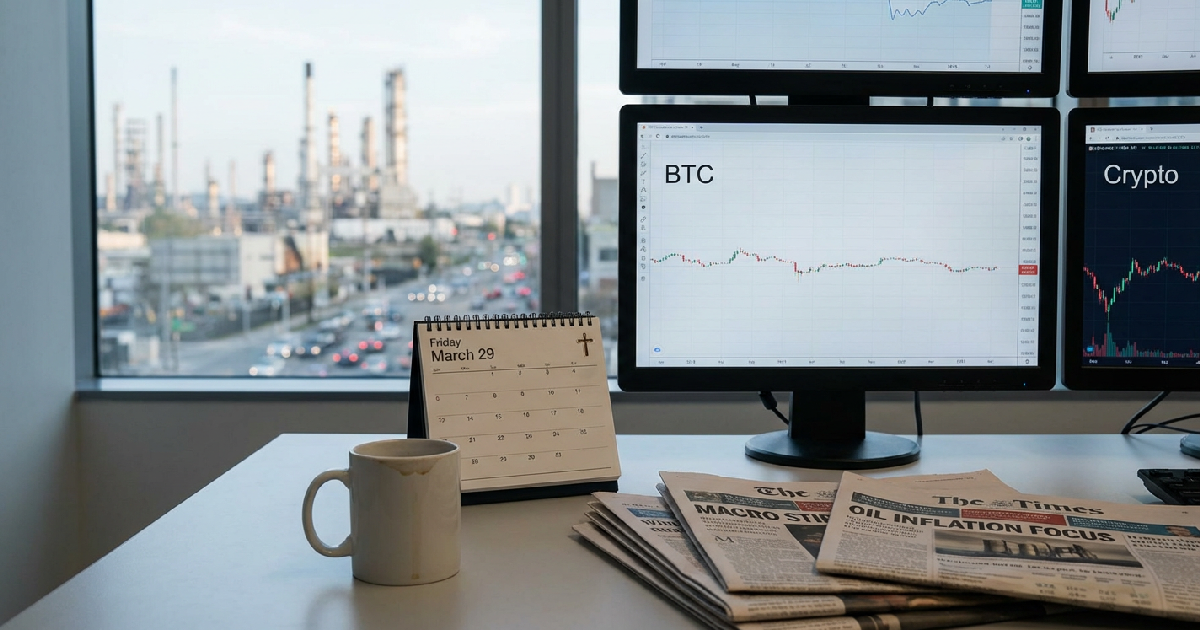 Crypto snoozes into Good Friday as oil and macro stir