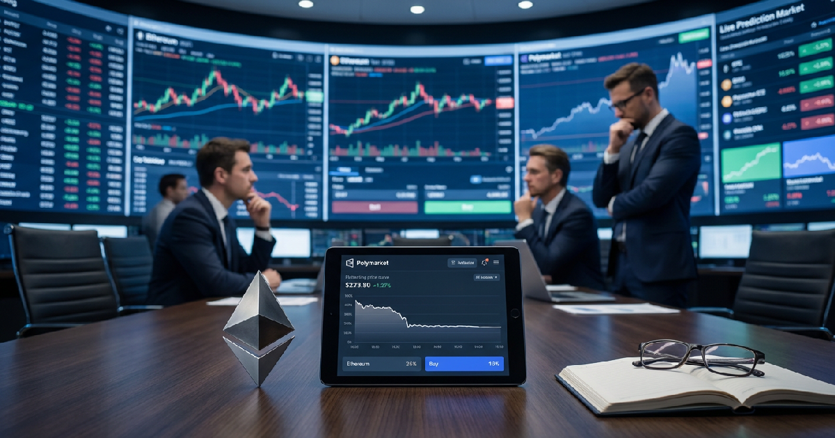 Polymarket Traders Shift to Cautious Stance on Ethereum Price Targets