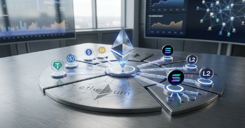 Ethereum stablecoin dominance falls to 65 percent in market shift