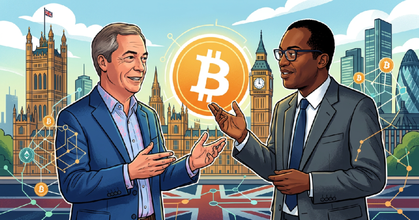 Farage Backs Kwarteng Crypto Firm Following Reported Multi-Million Pound Bitcoin Stake