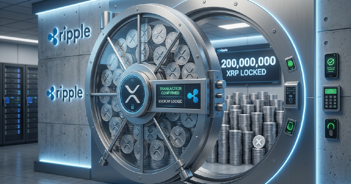 Ripple locks 200 million XRP in escrow following monthly release