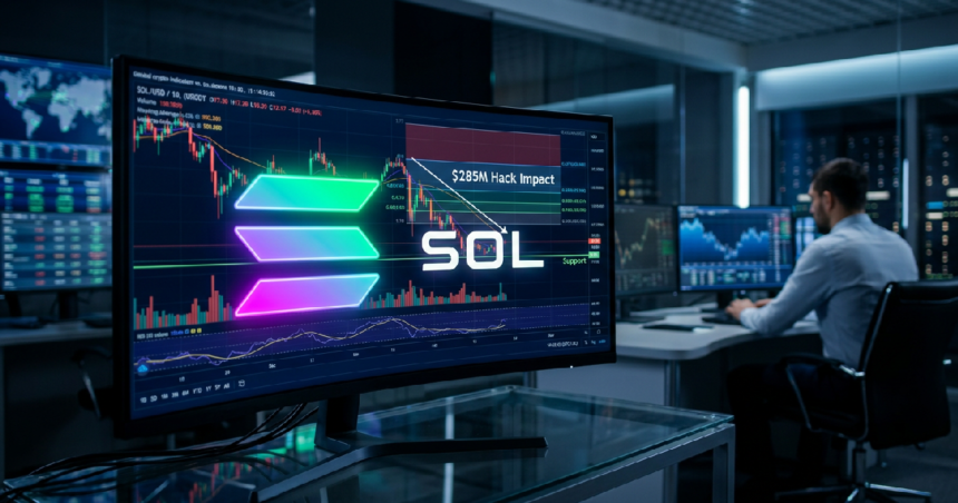 Solana tests 77 dollar support after 285 million hack