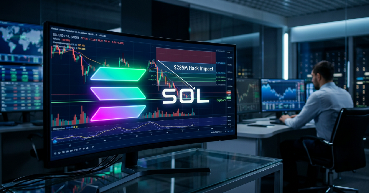 Solana tests 77 dollar support after 285 million hack