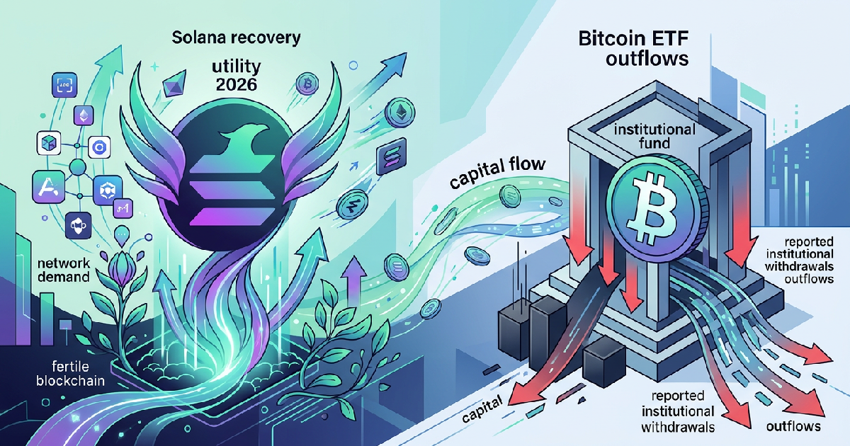 Solana Recovers as Bitcoin ETFs See Reported Institutional Withdrawals