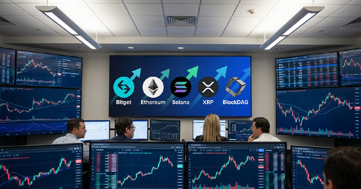 Bitget identifies Ethereum Solana XRP and BlockDAG as top 2026 picks