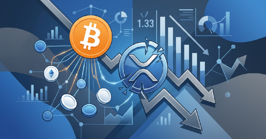 XRP Trends Lower as Bitcoin Weakness Pressures Major Tokens