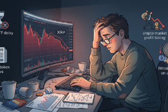XRP Retreats as Bitcoin Profit-Taking and ETF Delay Stifle Rally