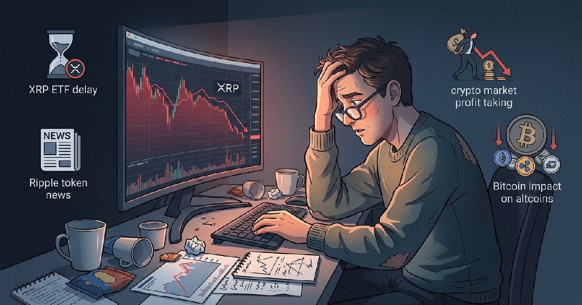 XRP Retreats as Bitcoin Profit-Taking and ETF Delay Stifle Rally