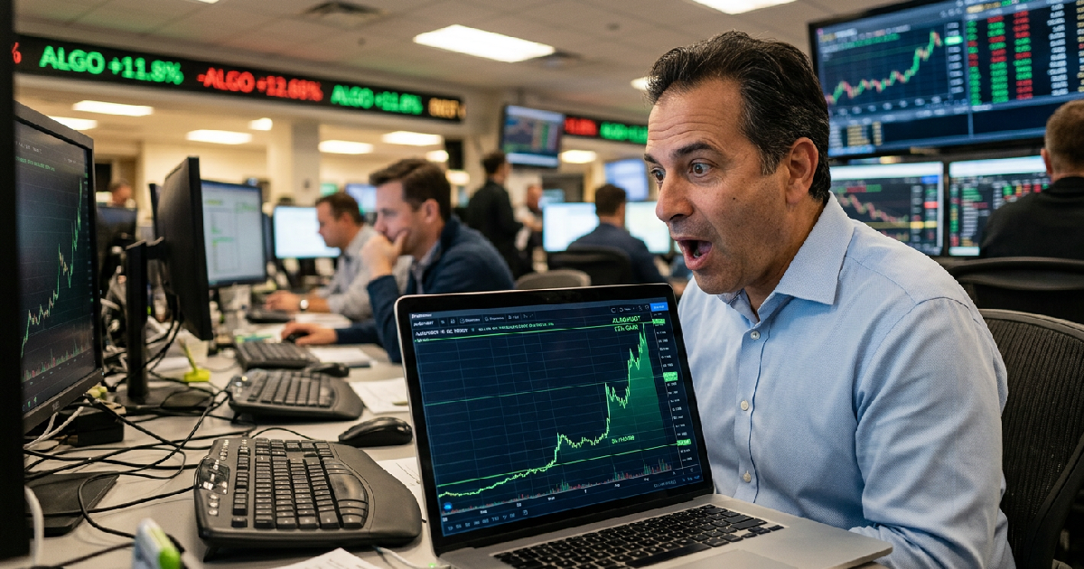 Algorand climbs 12% to $0.1186 as trading volume jumps 137%