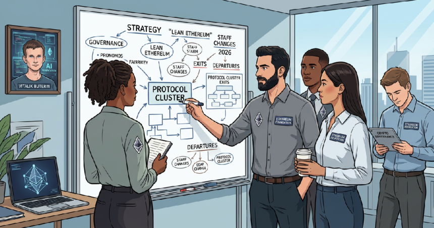Ethereum Foundation departures in 2026 spark debate over new restructuring strategy