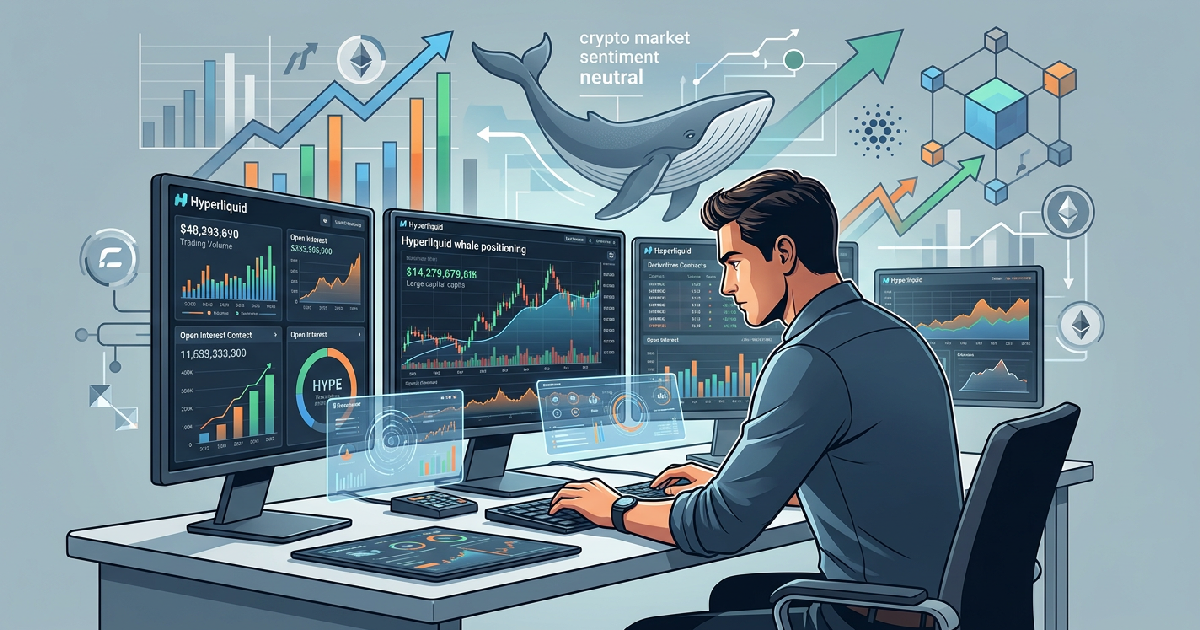 Hyperliquid Whale Positioning Remains High as Crypto Derivatives Tilt Neutral