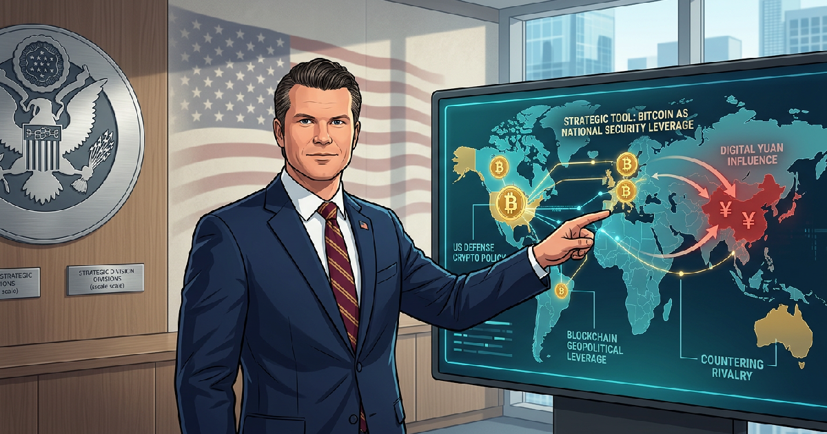 Hegseth Views Bitcoin as Strategic Tool to Counter China’s Influence