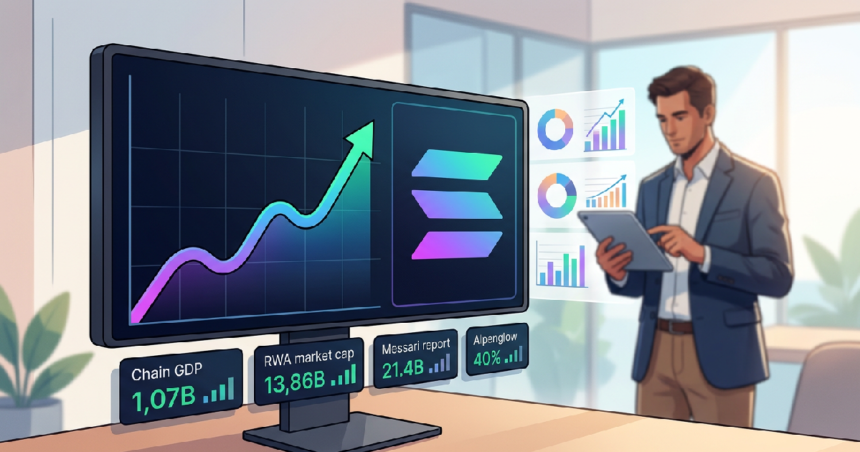 Solana Chain GDP reaches $342M as RWA market cap clears $2B