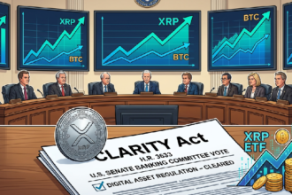 XRP outpaces Bitcoin as CLARITY Act cleared by Senate committee