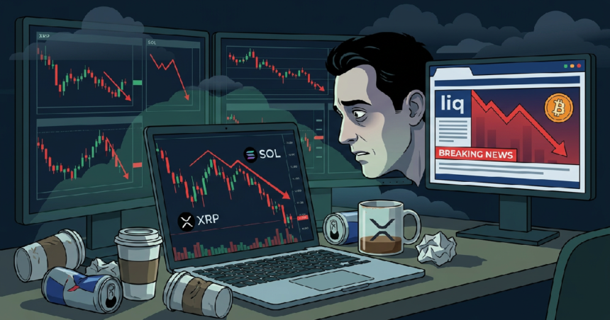 XRP and Solana Retreat as Rapid Liquidation Event Hits Crypto Longs