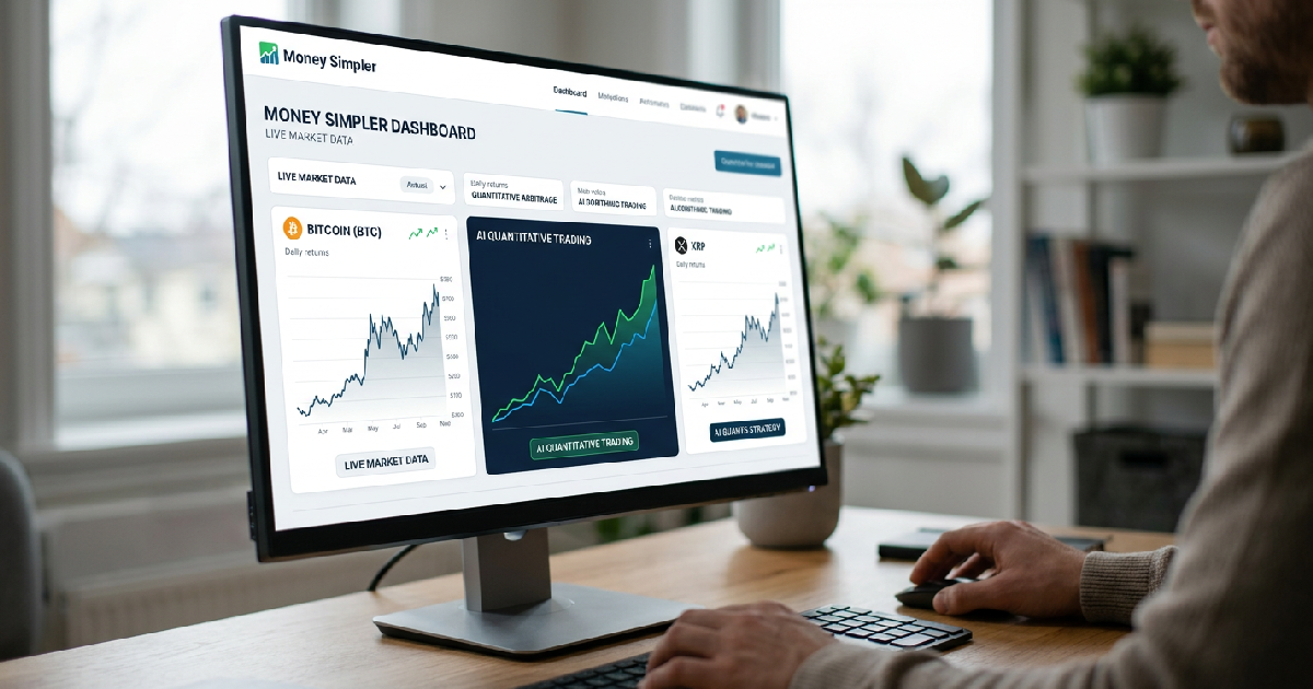 AI quantitative trading: Money Simpler unveils AI system targeting up to $9,999 in BTC, crypto returns