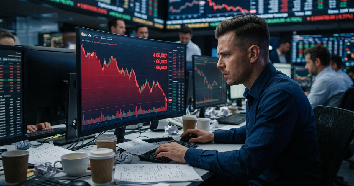 Bitcoin falls below $66,000 as crypto market loses $176 billion
