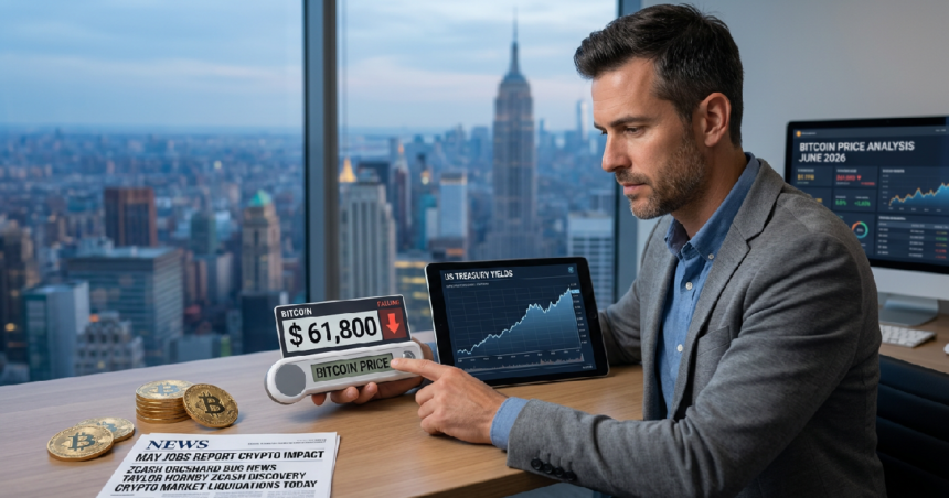 Bitcoin dips to $61,800 as US adds 172,000 jobs in May
