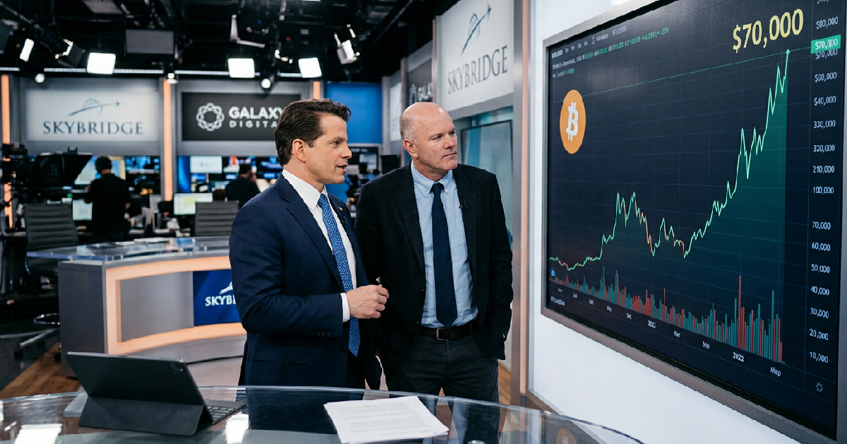 Anthony Scaramucci and Mike Novogratz predict Bitcoin could hit $70,000 by month-end
