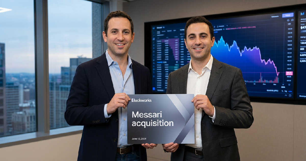 Jason Yanowitz and Michael Ippolito confirm Messari acquisition on June 12, 2026